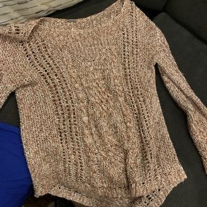 Pink and red sweater